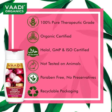 Vaadi Herbals Onion Shampoo for Hair Fall Control (110 ml)